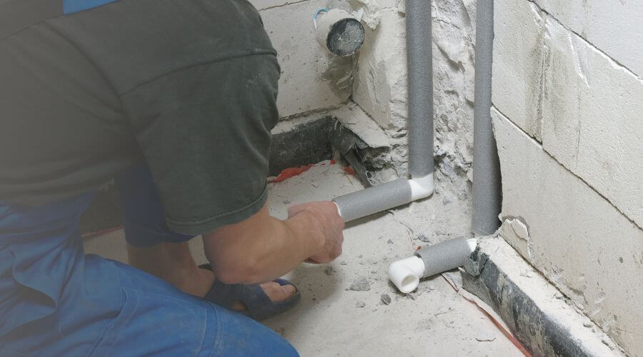 Expert burst pipe repair services in Edna, KS